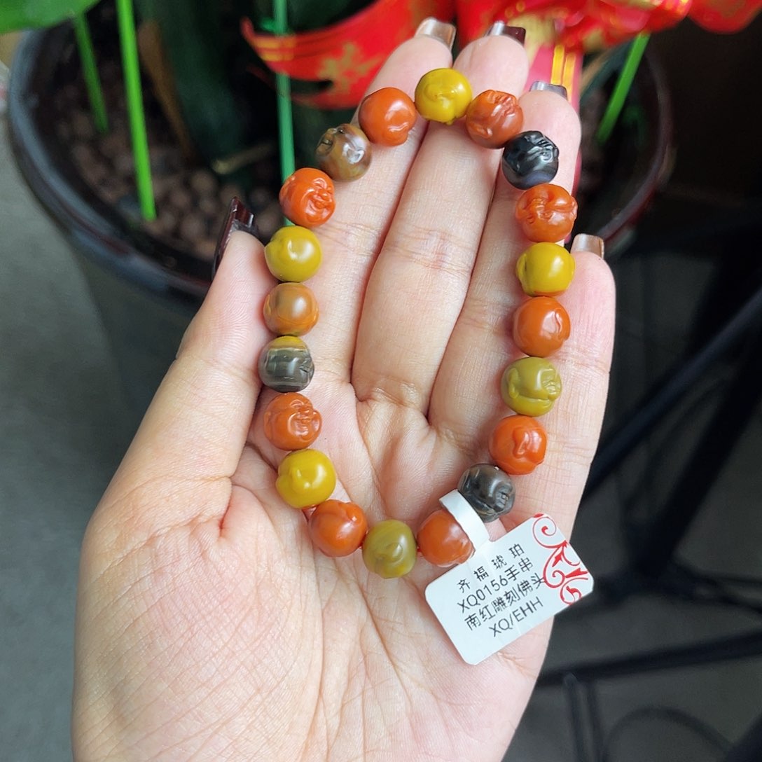 南红玛瑙手链未镶嵌手串
