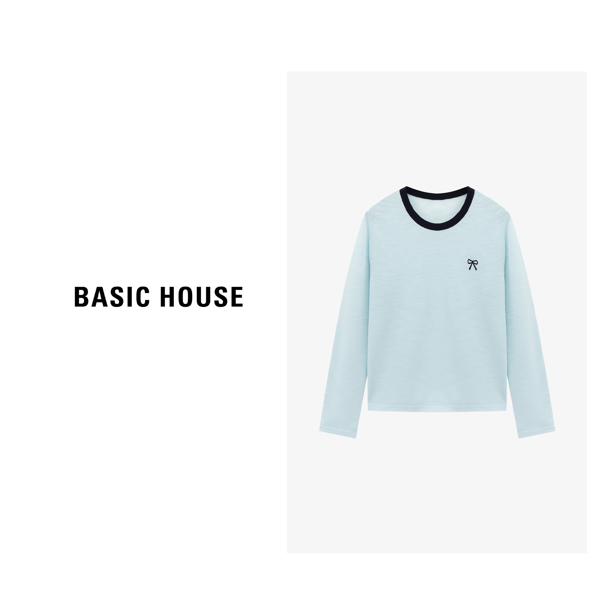 Basic House/百家好夏季新款防晒透气百搭时尚针织衫-B0625B51072