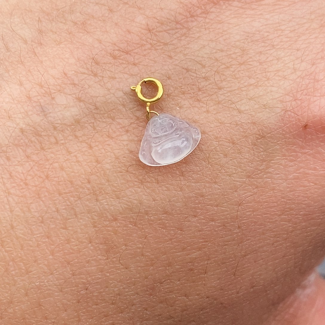 翡翠颈饰18K金镶嵌别****床佛公