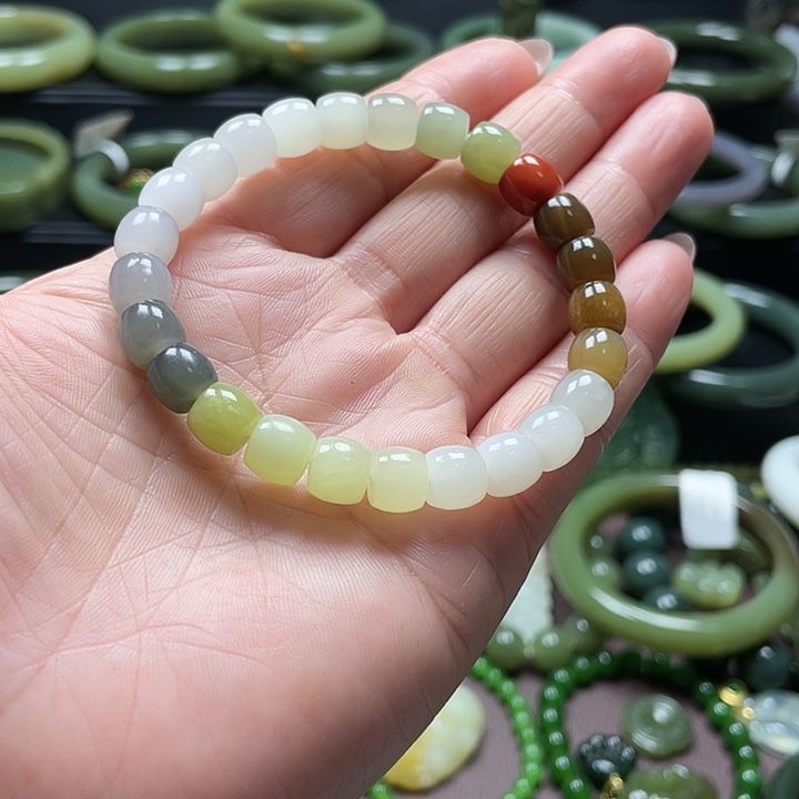 和田玉未镶嵌手链
