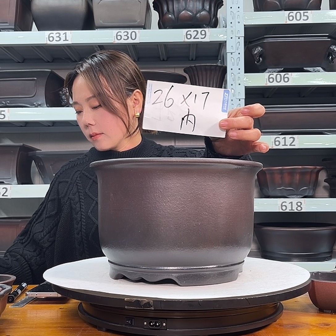 紫砂花盆宜兴紫砂33号