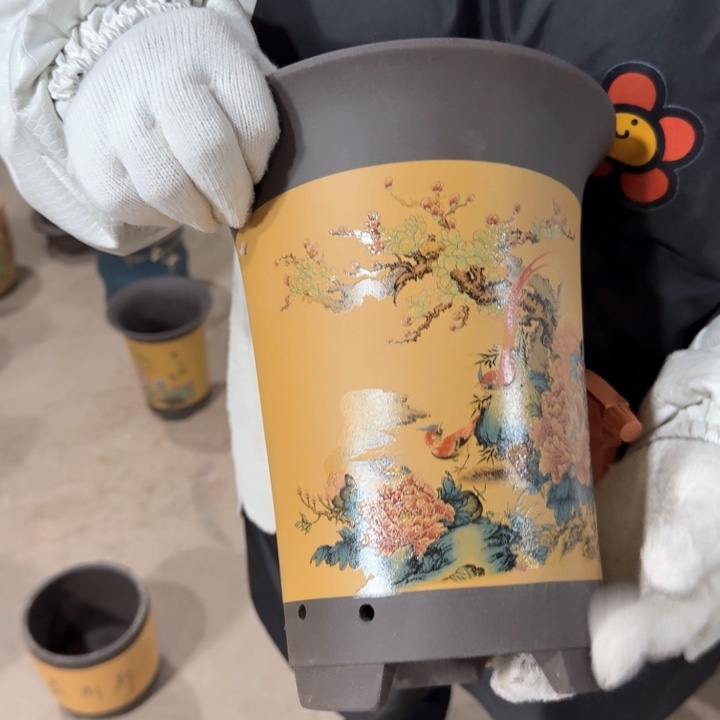 紫砂紫砂花盆口径21/26