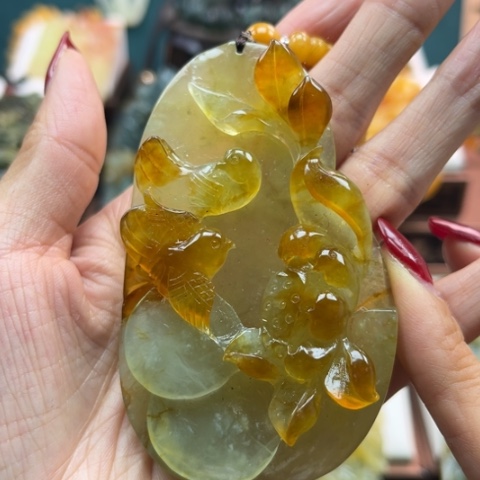 岫玉挂件未镶嵌挂件