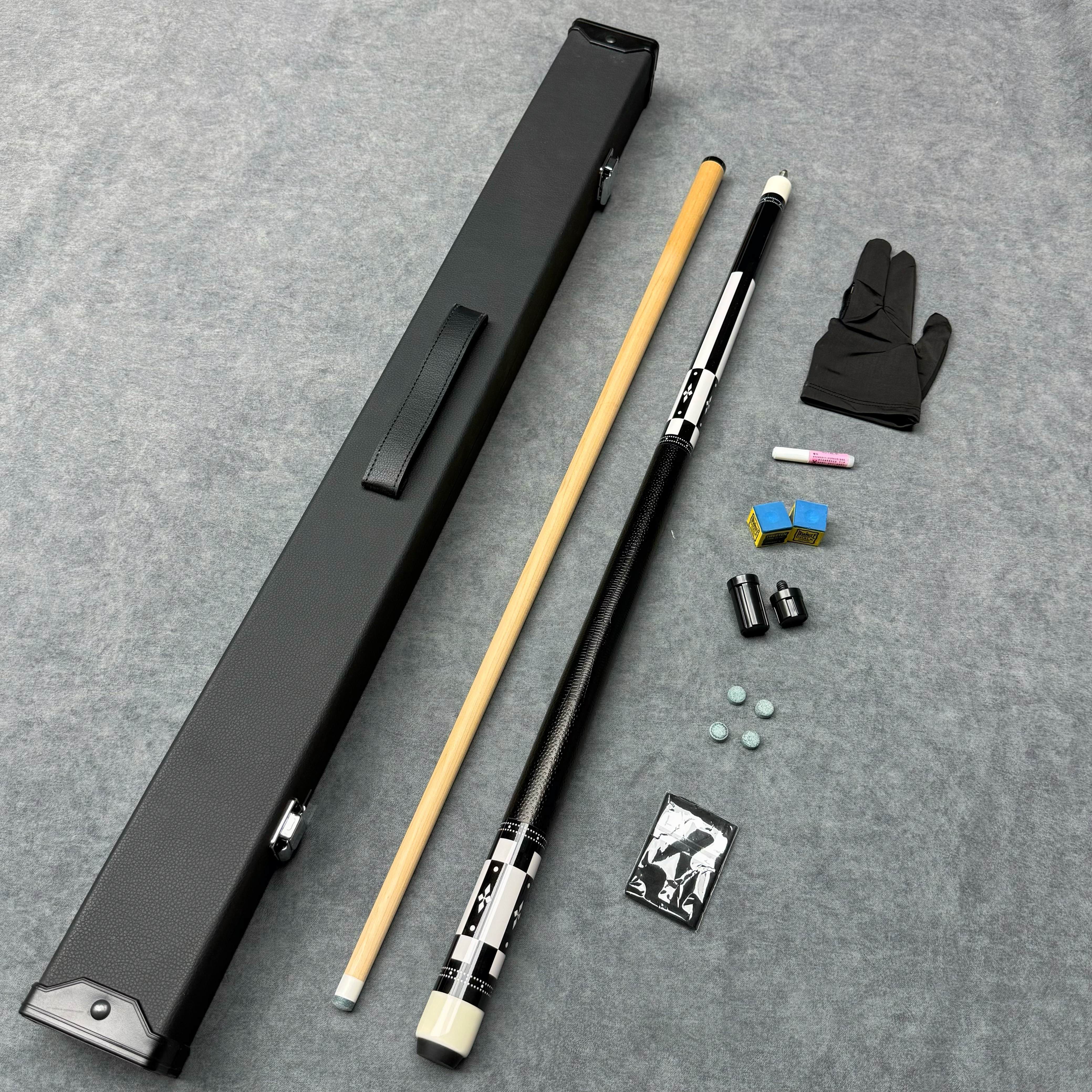 【主播专属】台球杆中式黑八九球桌球木分体小头中头大头球杆