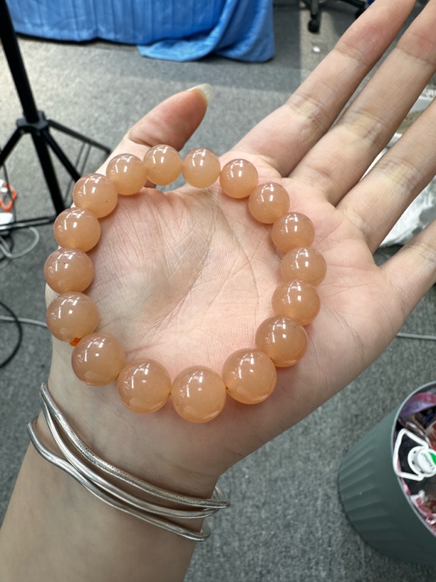 精美新疆藕粉卡12毫米手串