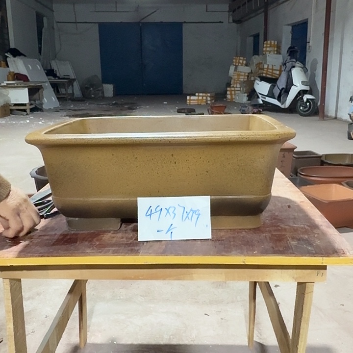 紫砂花盆手工制作