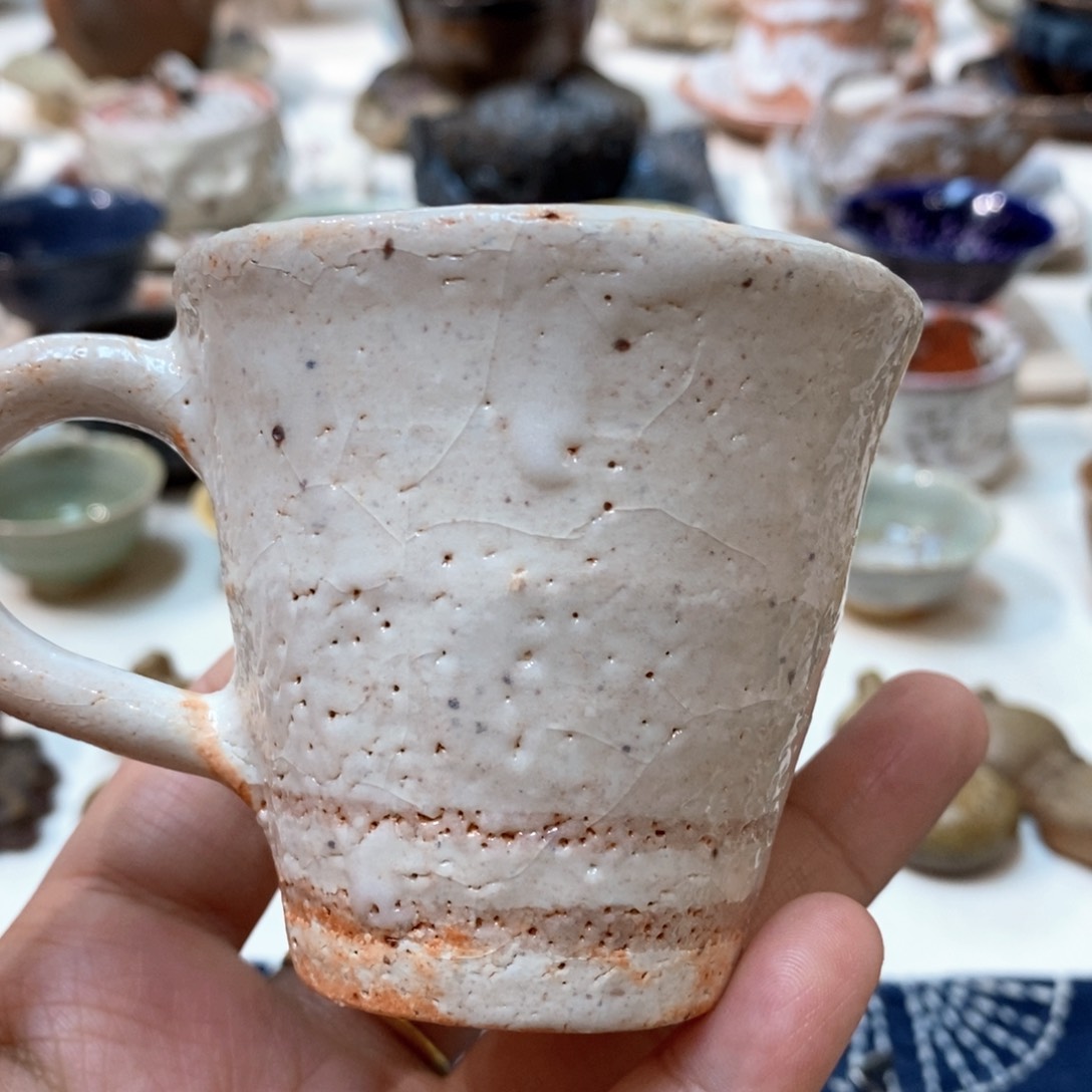 柴烧侘寂粗陶茶具 