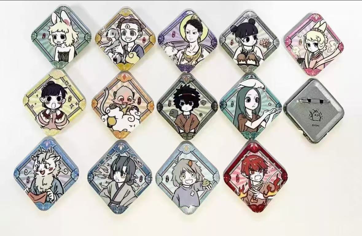 非人哉梦华胥系列马口铁徽章动漫卡通潮玩