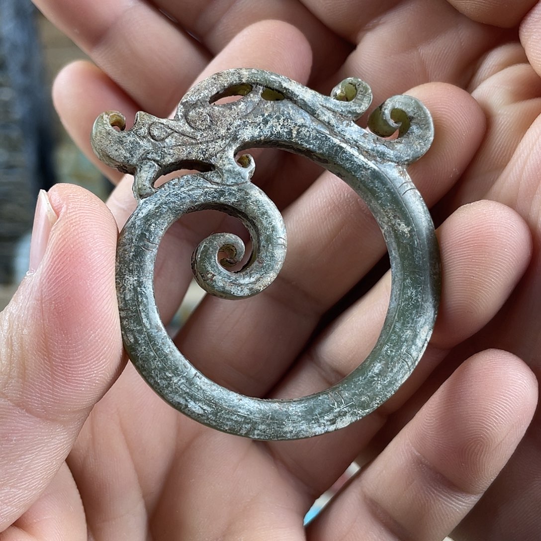 三***缘和田玉（糖玉）未镶嵌挂件