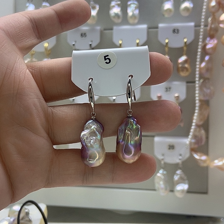 我***富淡水珍珠颈饰银S925镶嵌5