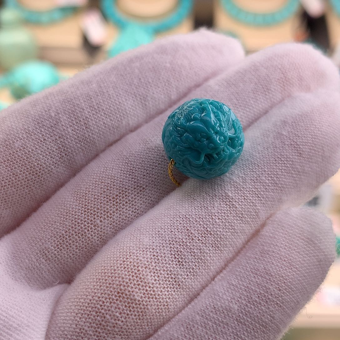 绿松石珠宝奇石未镶嵌13.3