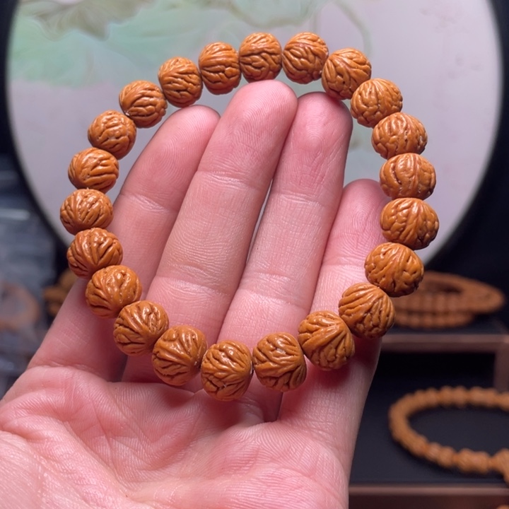 ~***~桃核手串12暴龙火焰