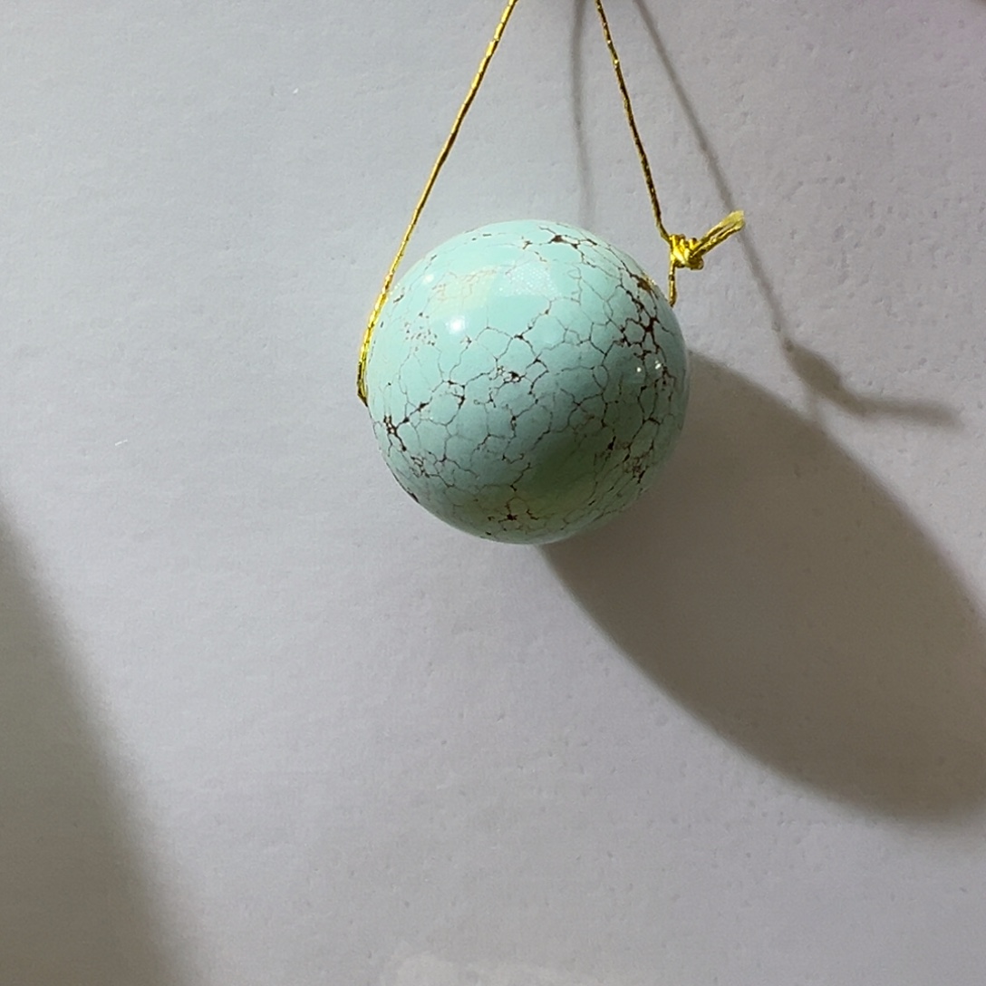 绿松石未镶嵌挂件19.4