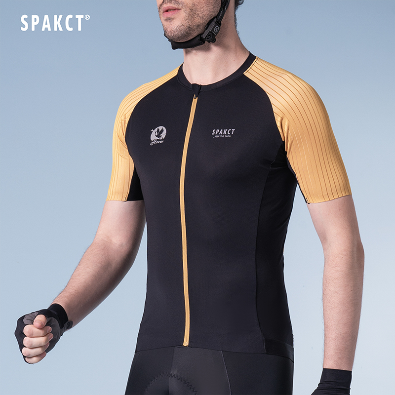 思帕客男款速干进口面料短袖骑行服-鹤翔