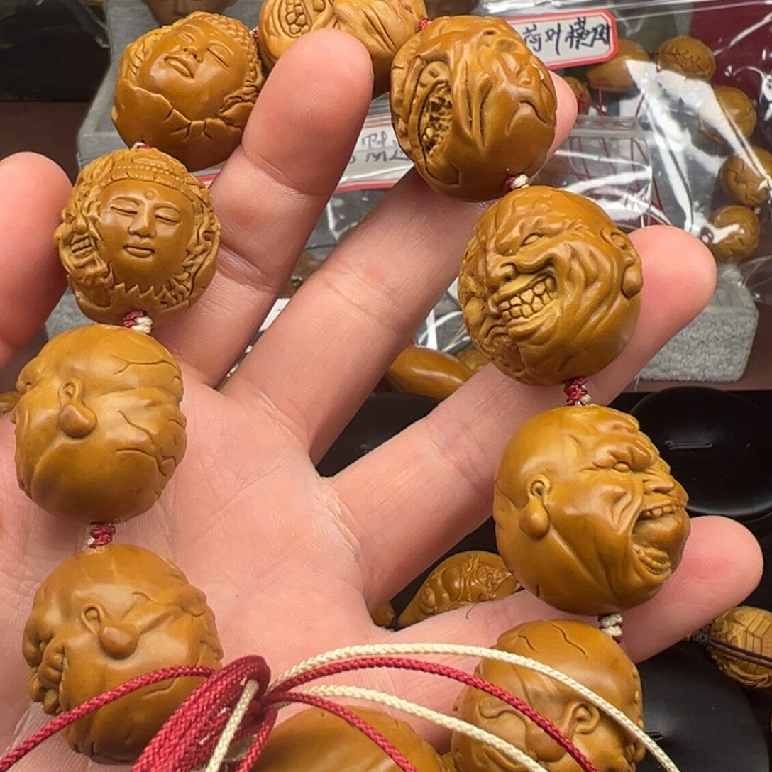 斯***晏手串/手链橄榄核千面恶曾