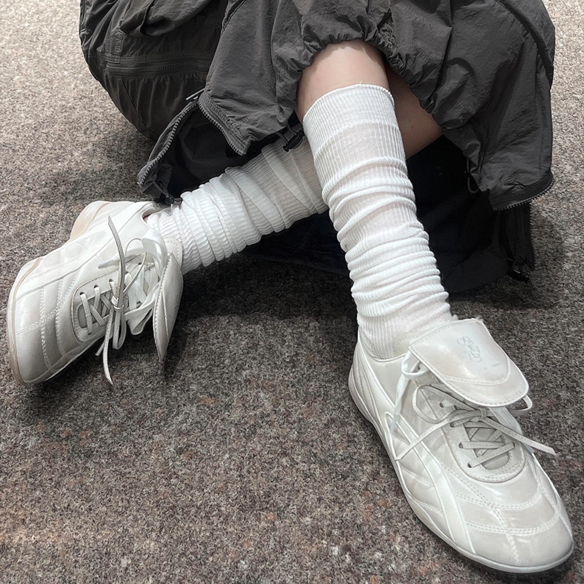 EMPTY BEHAVIOR ｜GO VACAY·运动训练鞋 跆拳道鞋百搭日常做旧白