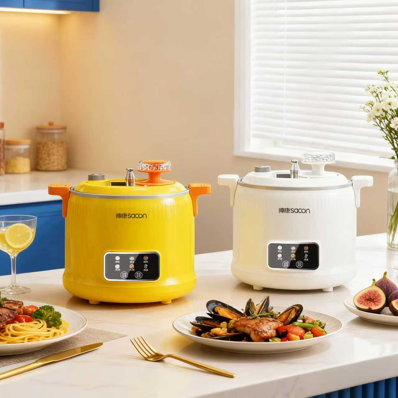 Sacon/帅康多功能料理有钛锅胆煲汤煲汤锅辅食1050pa微压预约-1