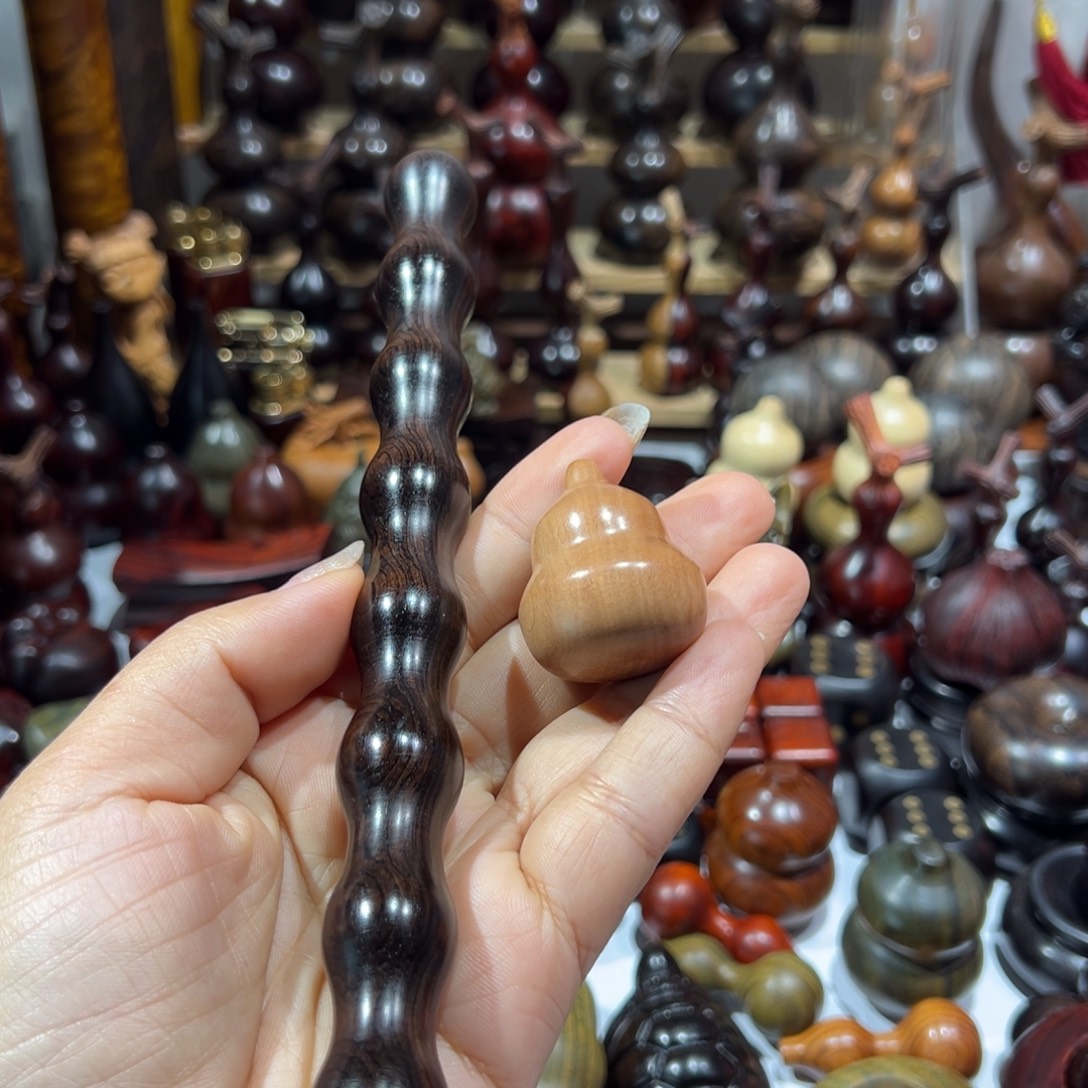 淡***梦东非黑黄檀（紫光檀）紫光檀紫光檀葫芦棍