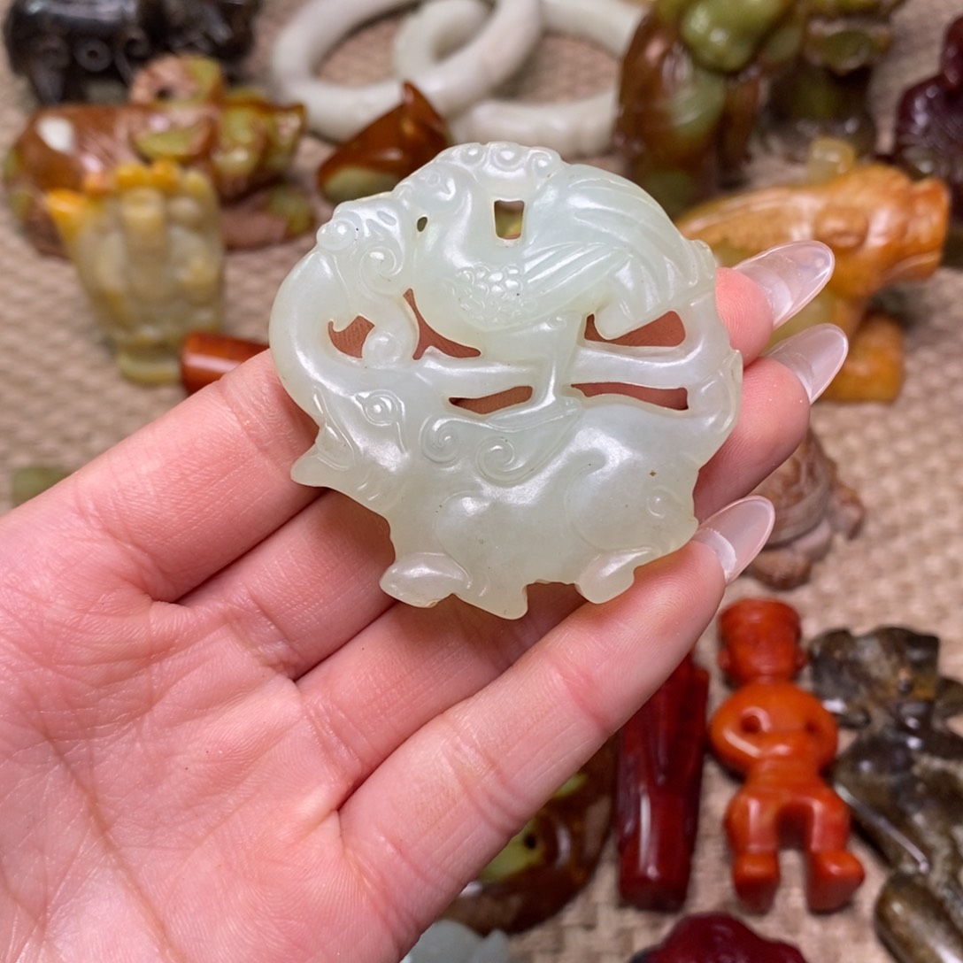 白玉菩提吊坠白玉菩提白玉菩提摆件