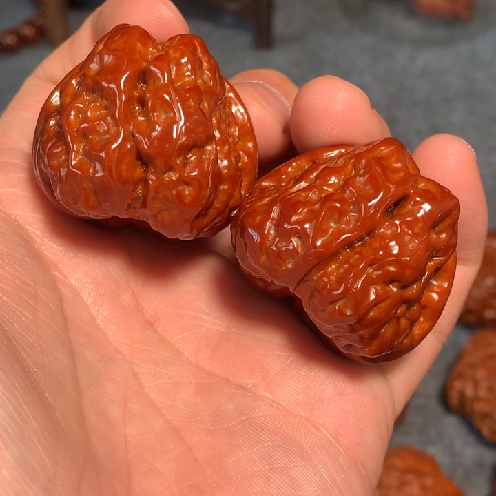 文玩核桃把件欢1蛤蟆头38