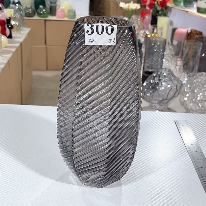 玻璃300高 25口7玻璃花瓶嘎嘎好看玻璃花瓶