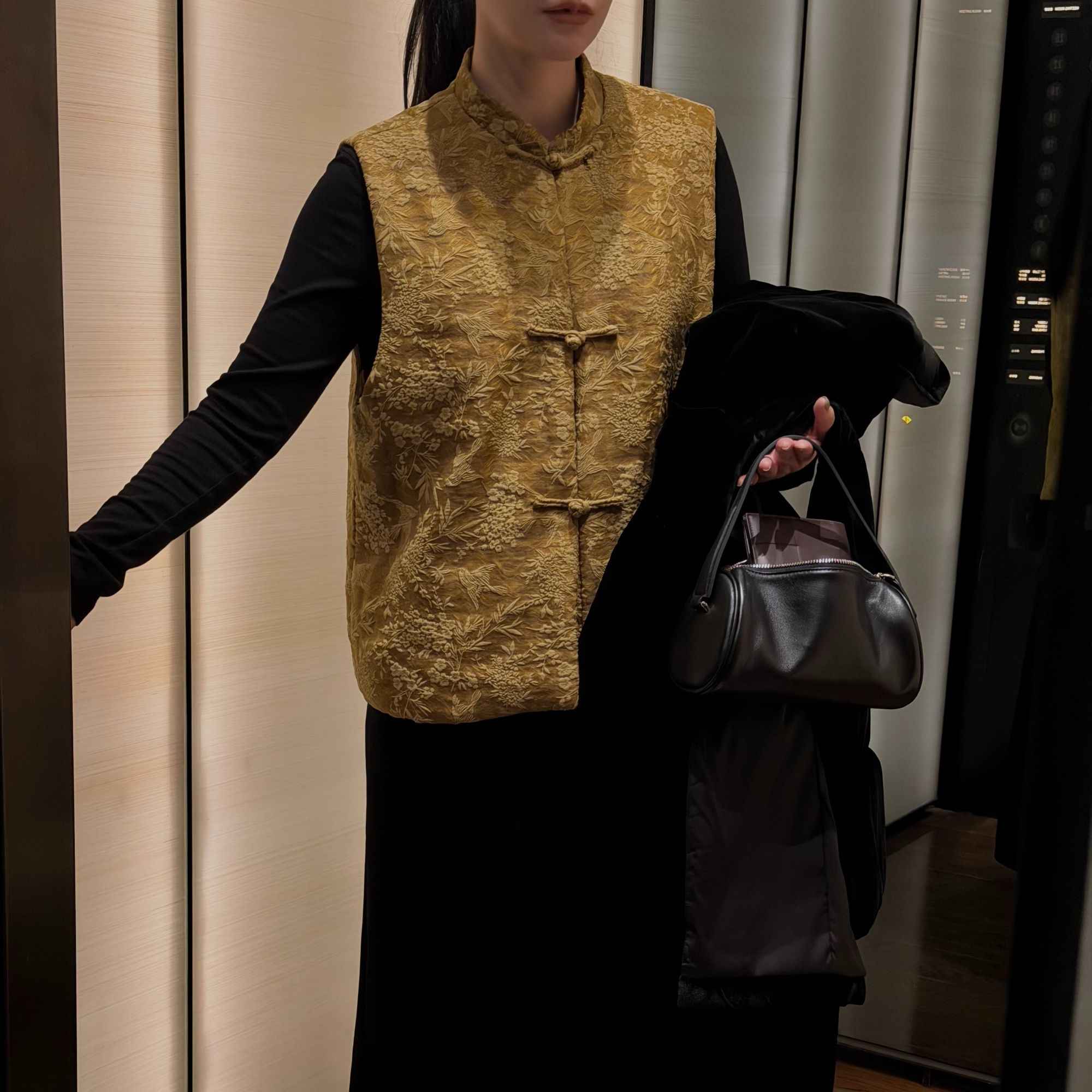 Zeng+ 轻中式民族风重工刺绣马甲加厚冬季