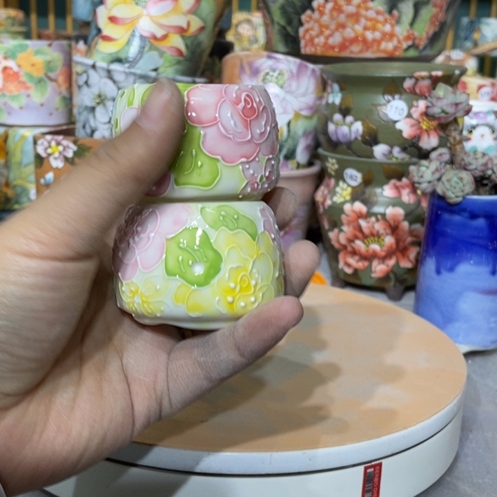 红陶景德镇艺术手绘作品