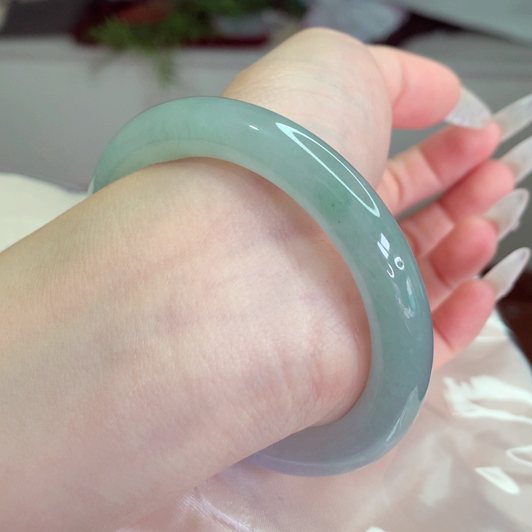 翡翠手镯未镶嵌天然缅甸翡翠A货手镯 11号