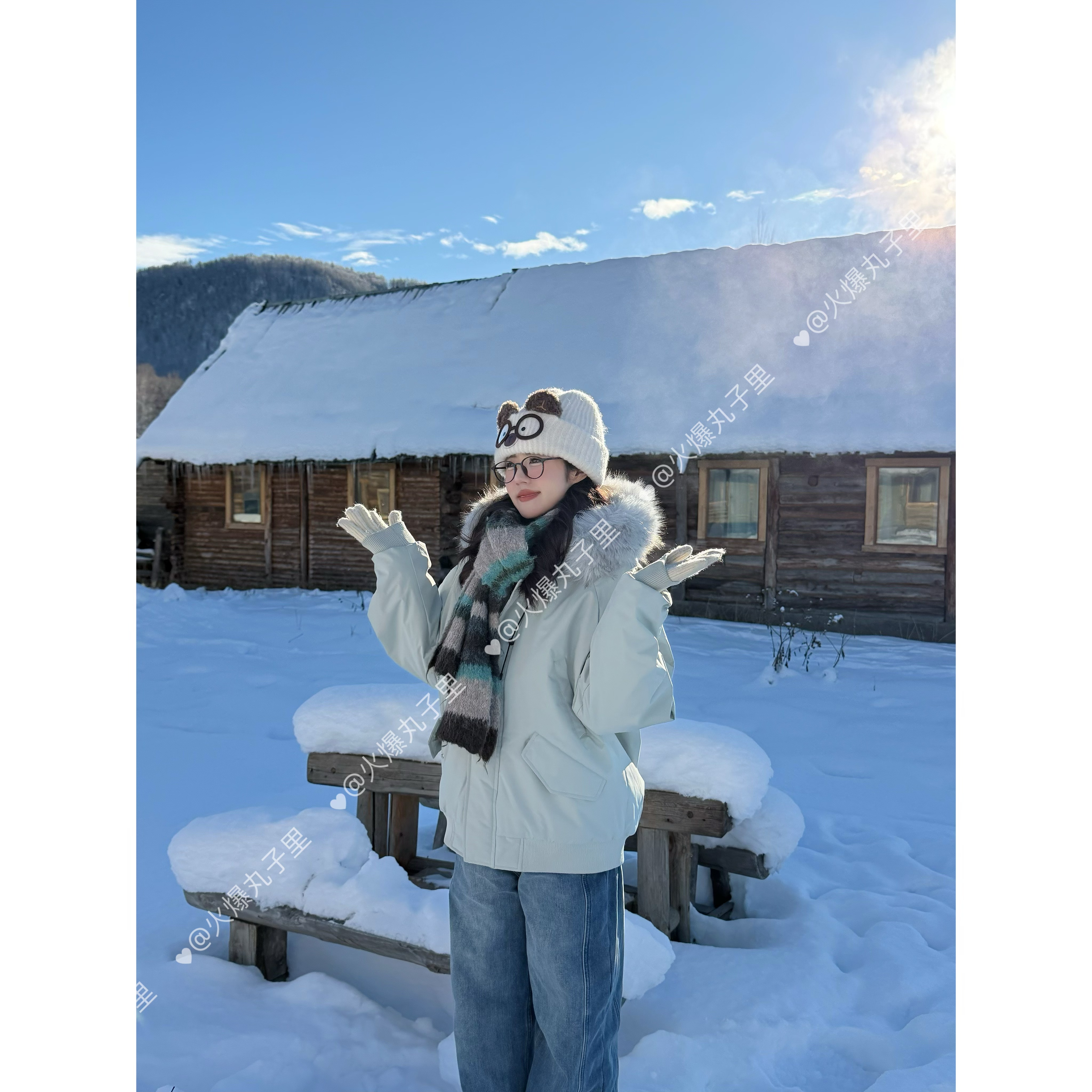 潮牌大口袋设计加厚压缩空气棉座山雕可拆大毛领派克棉服男女同款