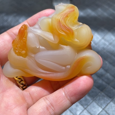 【闪购商品】未镶嵌石英质玉（黄龙玉）颈饰