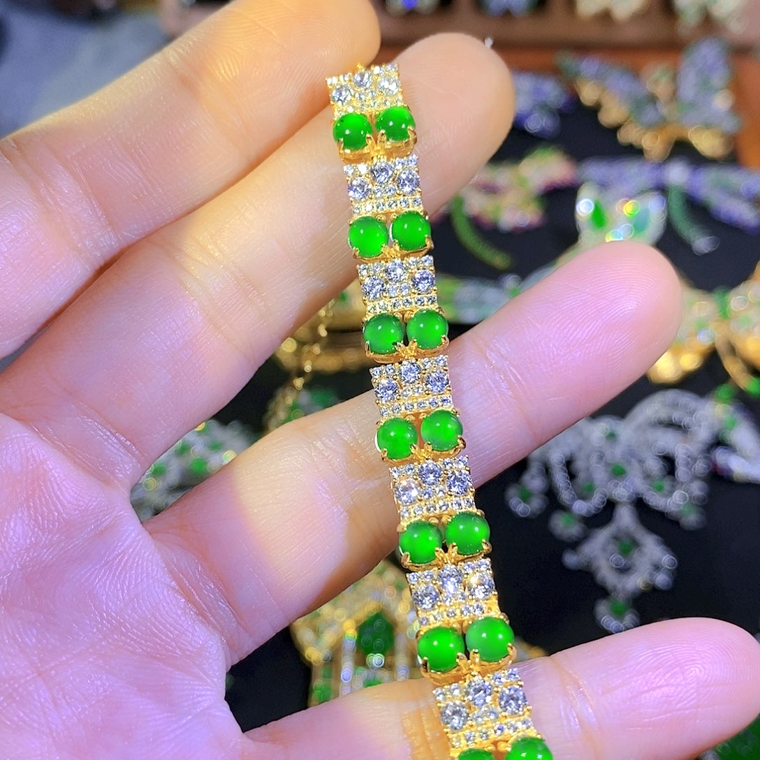 吊坠(不含链)银S925镶嵌翡翠