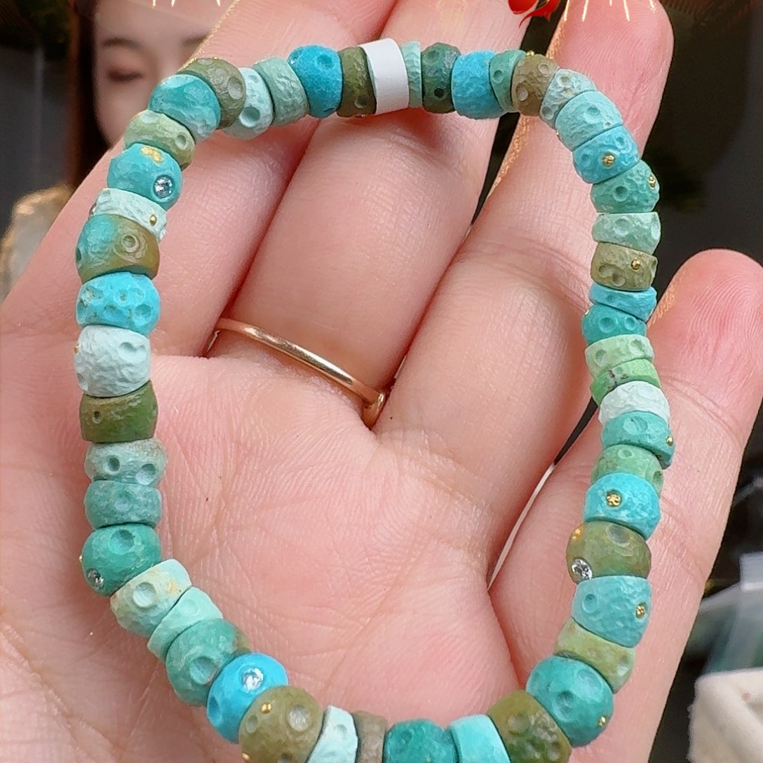 绿松石珠宝奇石未镶嵌