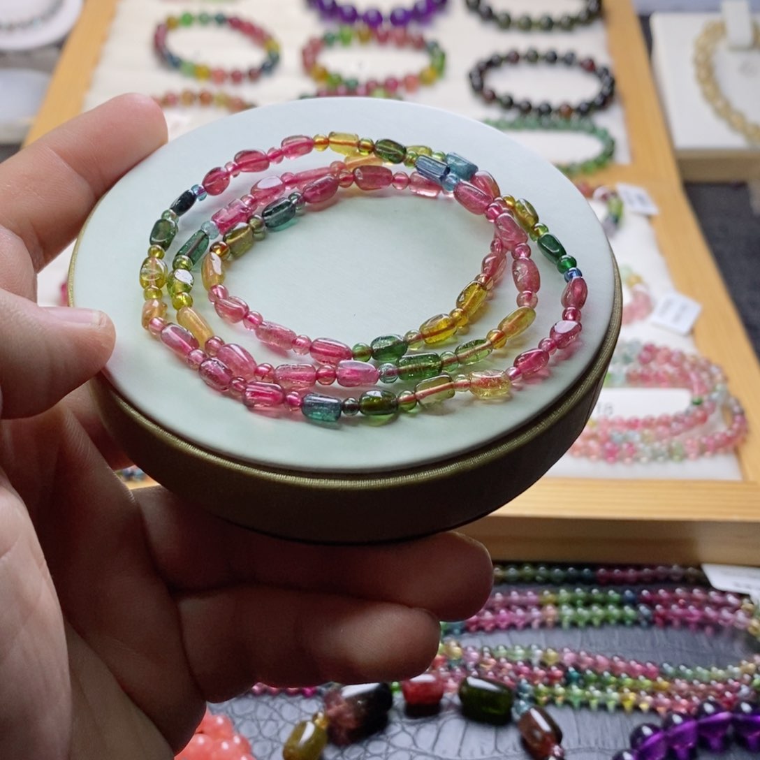 碧玺碧玺手链未镶嵌