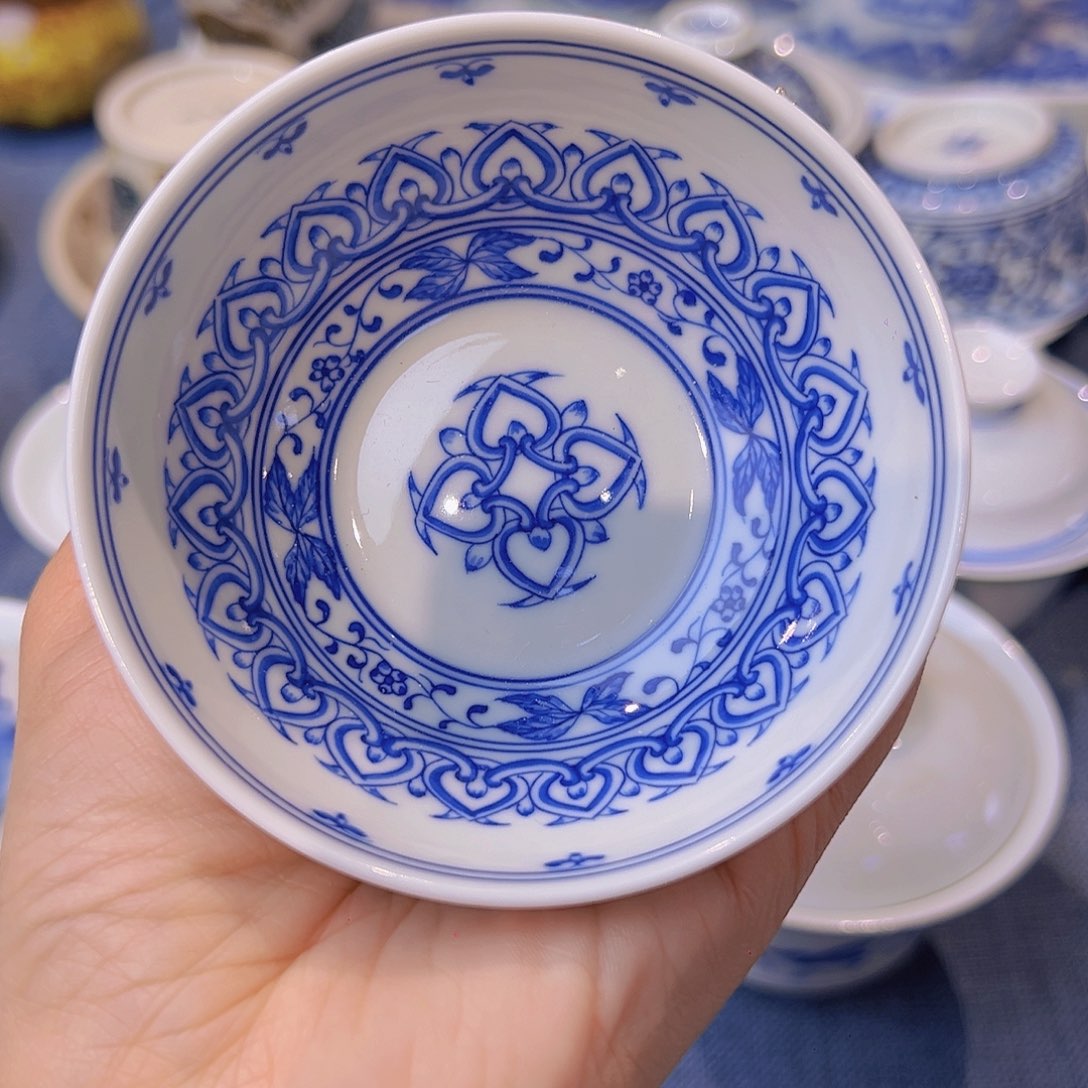 福利手工手绘宝相普洱杯