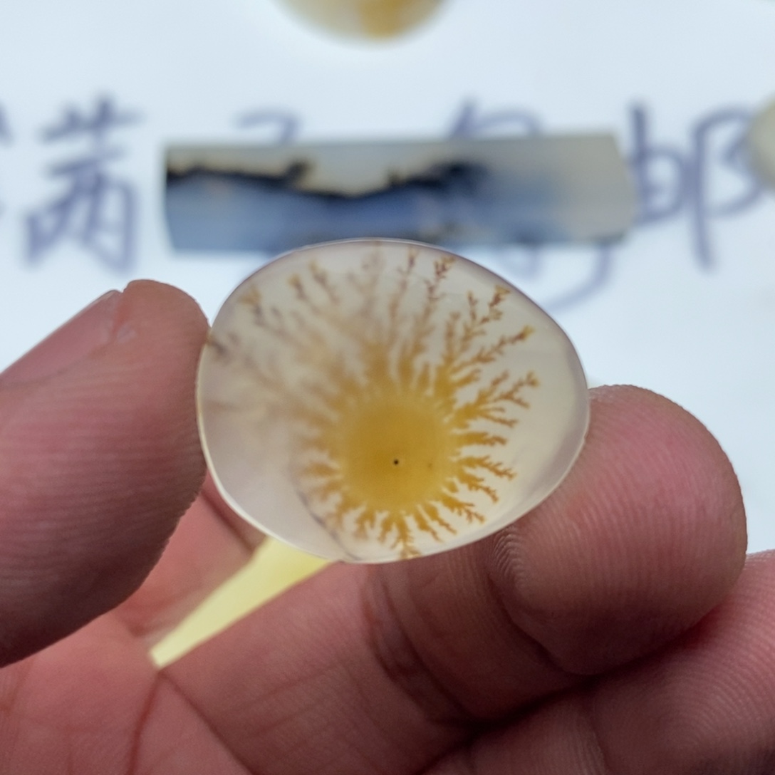 玛瑙/玉髓牌子足银镀金镶嵌