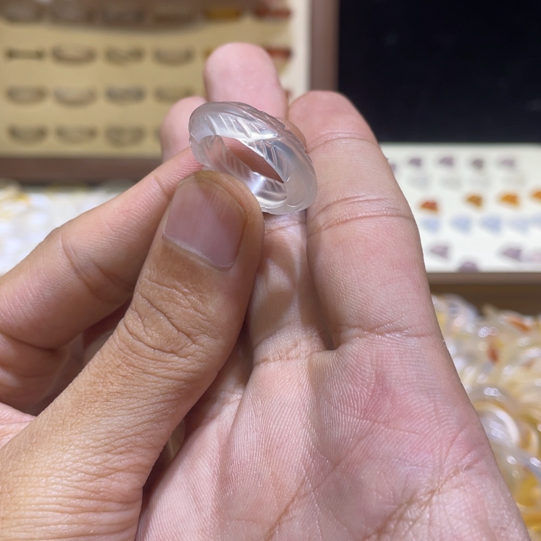 玛瑙/玉髓合金戒指64号港15