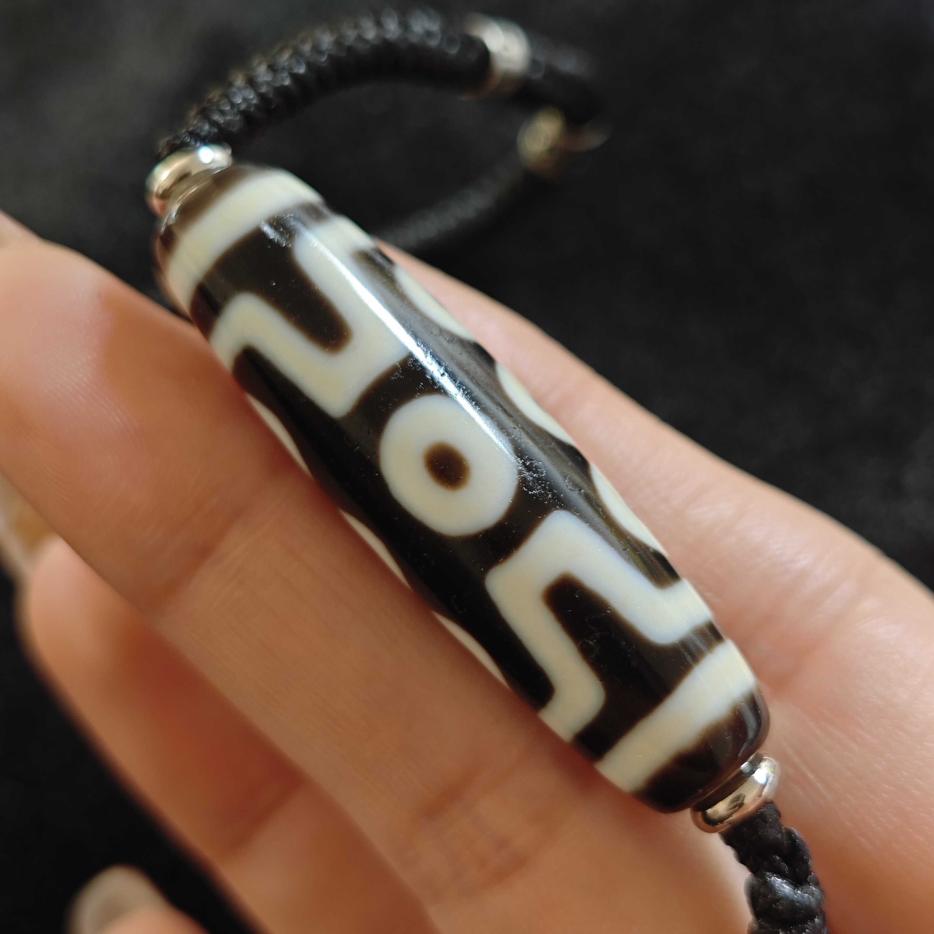 台珠聚缘古法油润特殊图腾坦诚八眼玛瑙玉髓吊坠