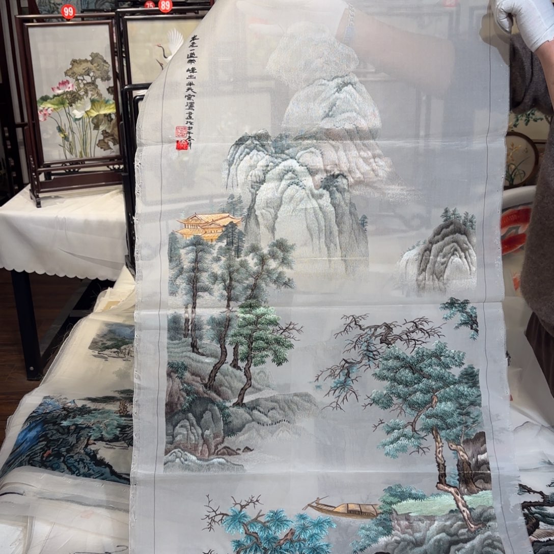 织绣纯手工制作工艺制作