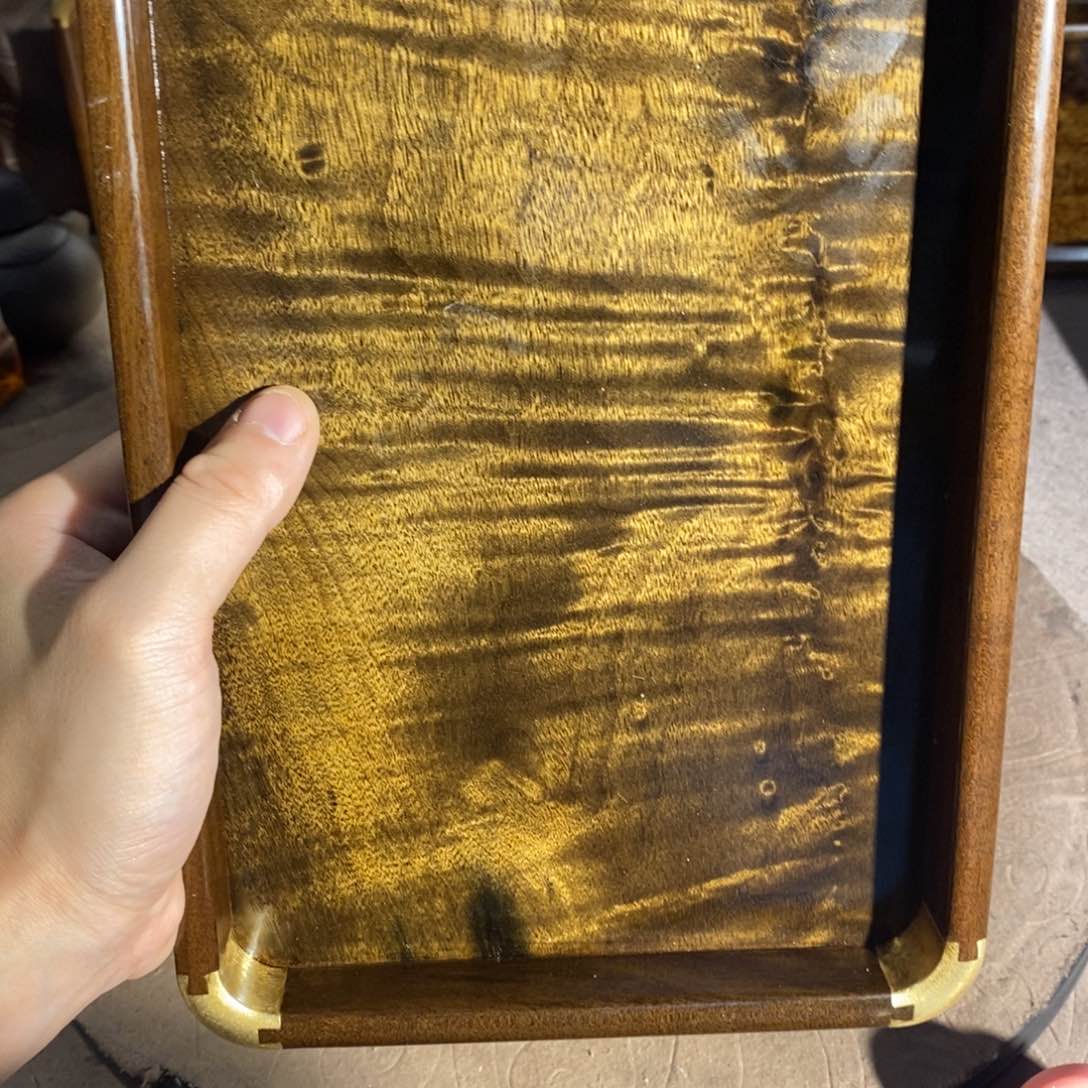 金丝楠张*金丝楠木文盘