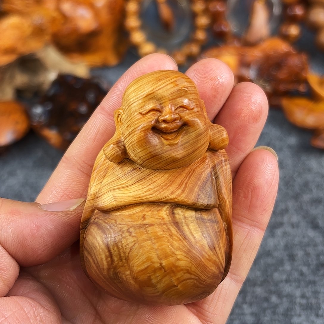 柏木太行崖柏溏心玉化弥勒