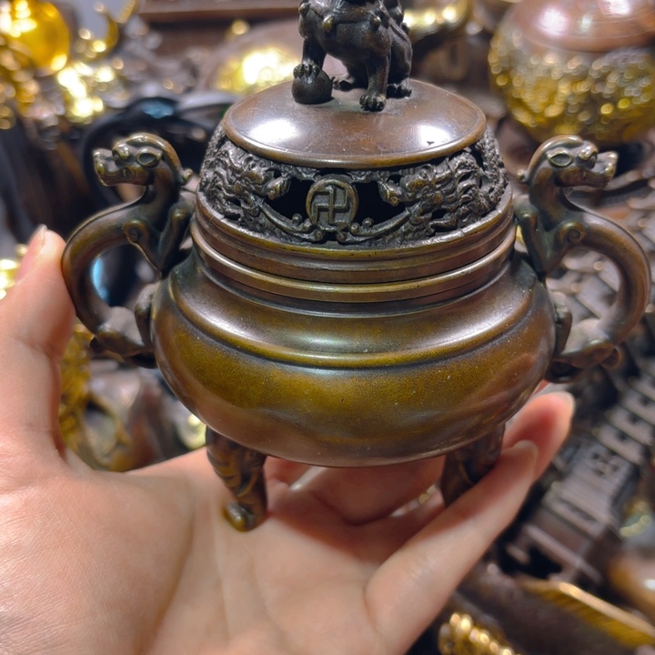 铜器摆件收收藏藏