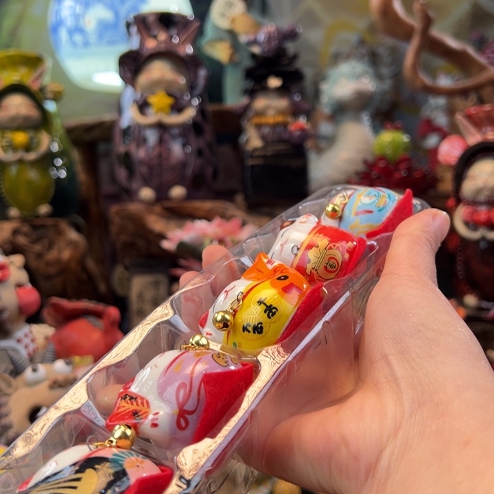 陶摆件小镇青花每日有新品