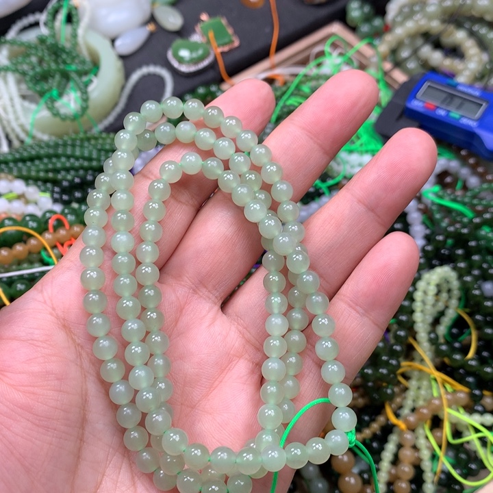 和田玉未镶嵌手链23