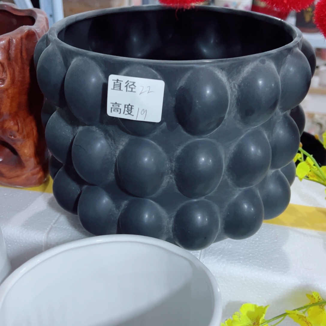 有孔，陶瓷花盆满10米包邮发货