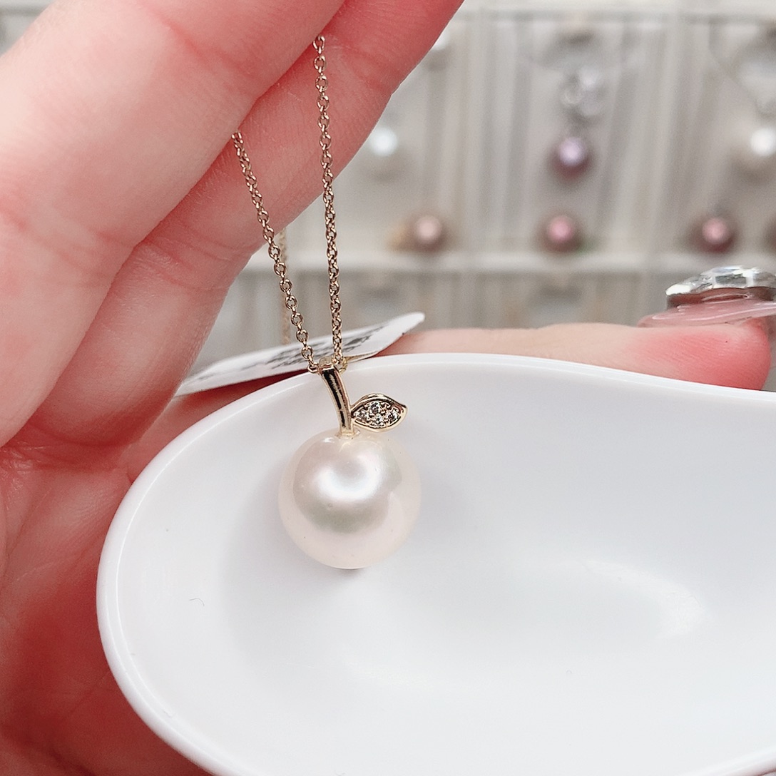 合金淡水珍珠吊坠(赠链)