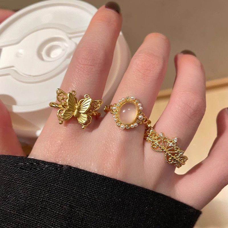 合金锆石戒指 铜合金锆石 下单默认代拆