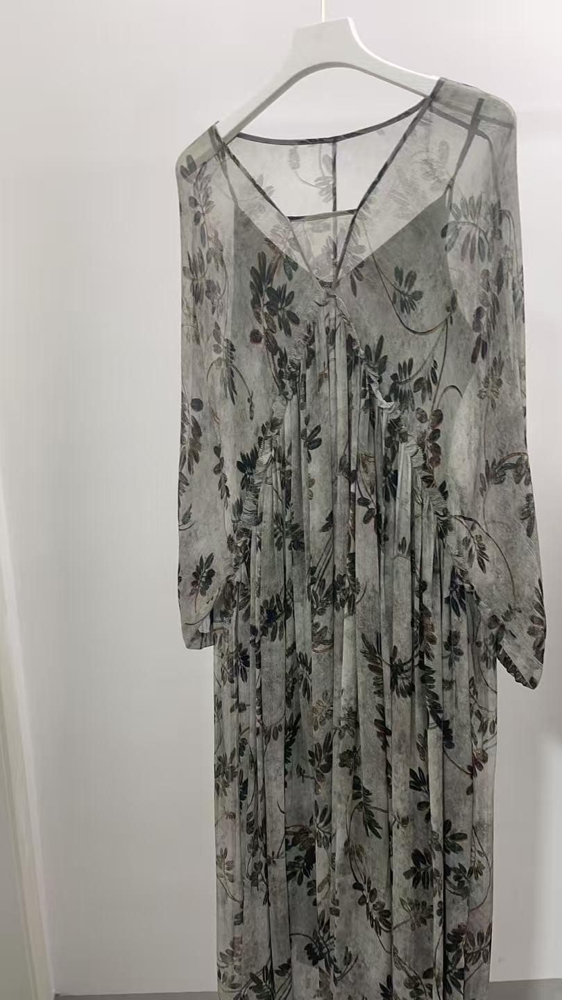 章海燕 舜禹桑蚕丝连衣裙 YZ5SL1913 YZ5SL2223