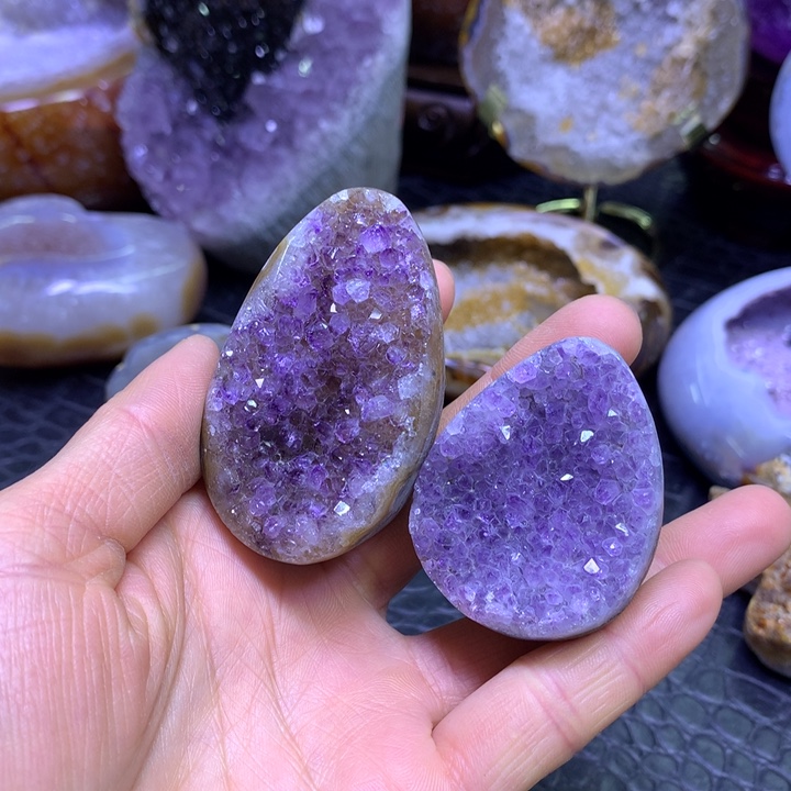 水晶 福利紫晶蛋2️⃣未镶嵌秦*玲
