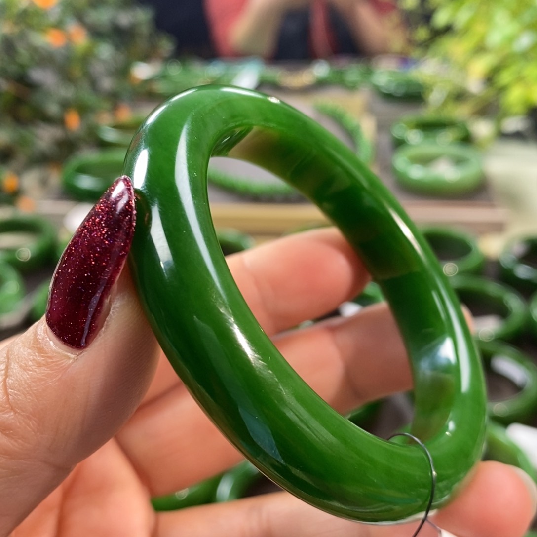 和田玉（碧玉）手镯未镶嵌米*