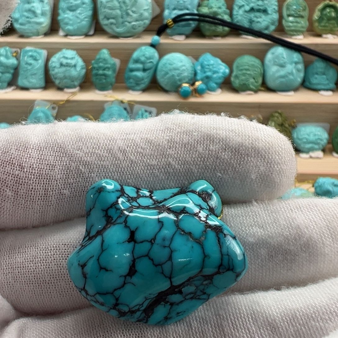 未镶嵌绿松石随形24.2mm